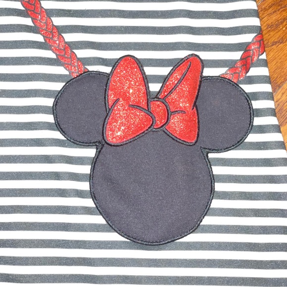 Disney Minnie Mouse Red and Black Striped Dress - Picture 2 of 6
